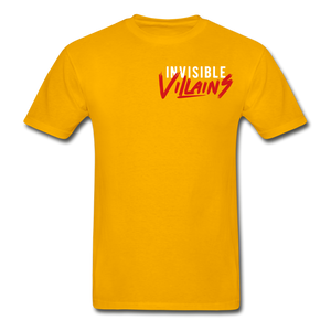 Invisible Villains T-Shirt - gold