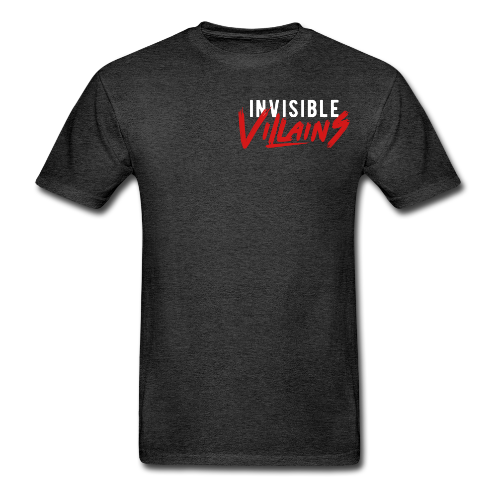 Invisible Villains T-Shirt - charcoal gray