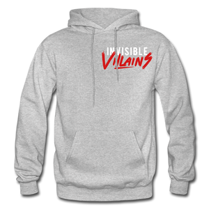 Invisible Villains Adult Hoodie - heather gray