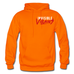 Invisible Villains Adult Hoodie - orange