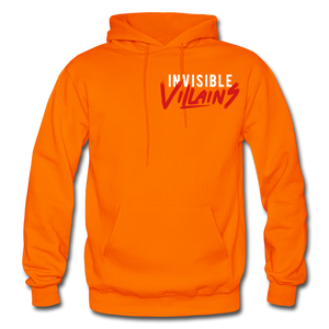 Invisible Villains Adult Hoodie - orange