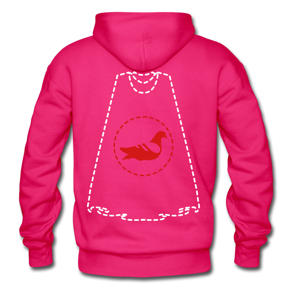 Invisible Villains Adult Hoodie - fuchsia