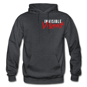 Invisible Villains Adult Hoodie - charcoal gray
