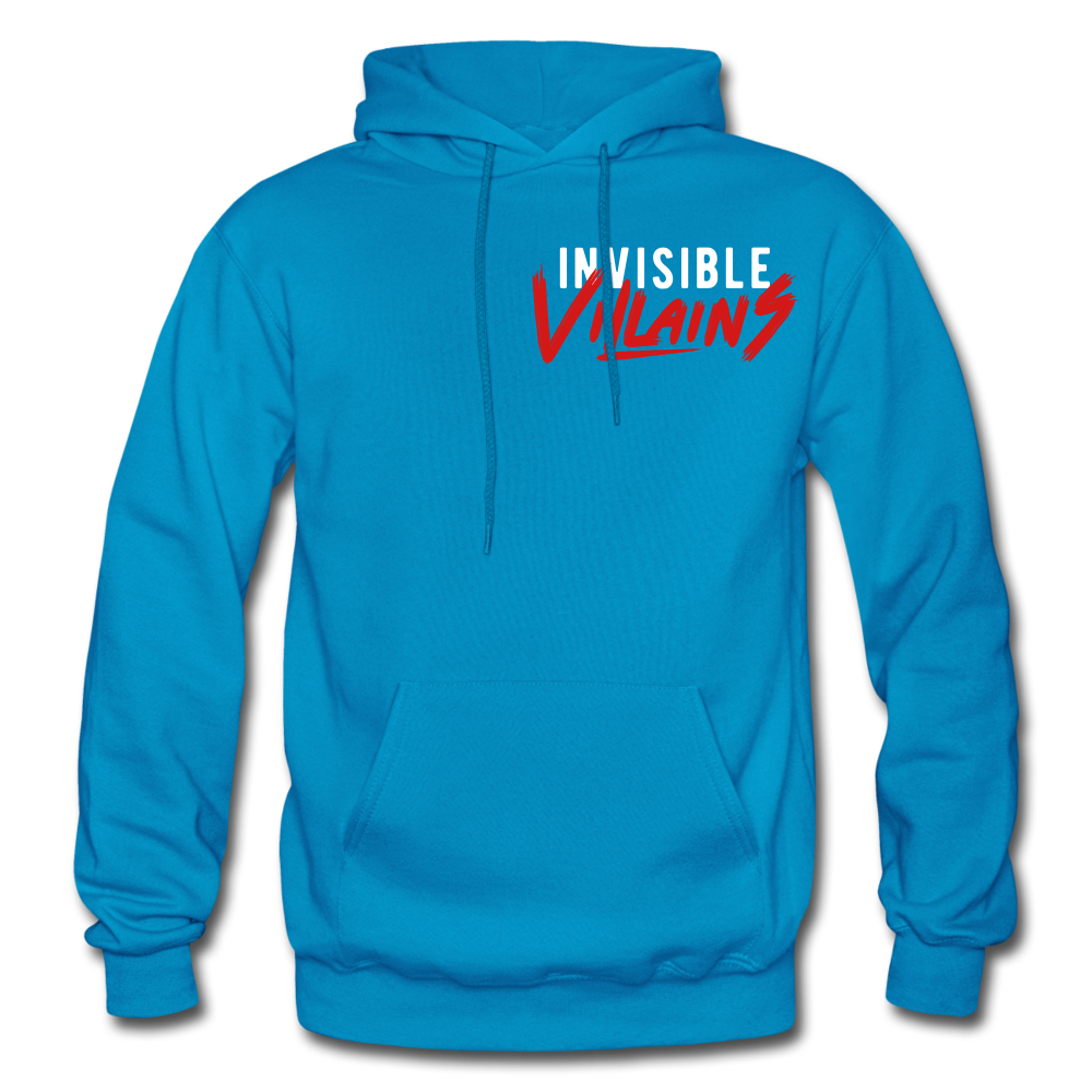 Invisible Villains Adult Hoodie - turquoise