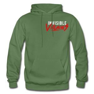 Invisible Villains Adult Hoodie - military green