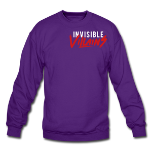 Invisible Villains Crewneck Sweatshirt - purple