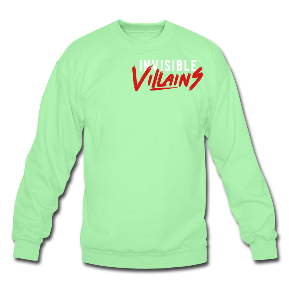 Invisible Villains Crewneck Sweatshirt - lime