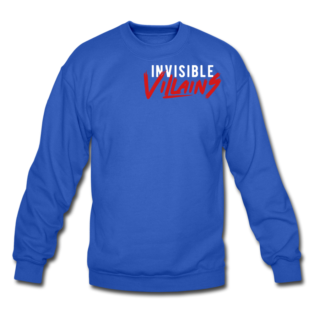 Invisible Villains Crewneck Sweatshirt - royal blue