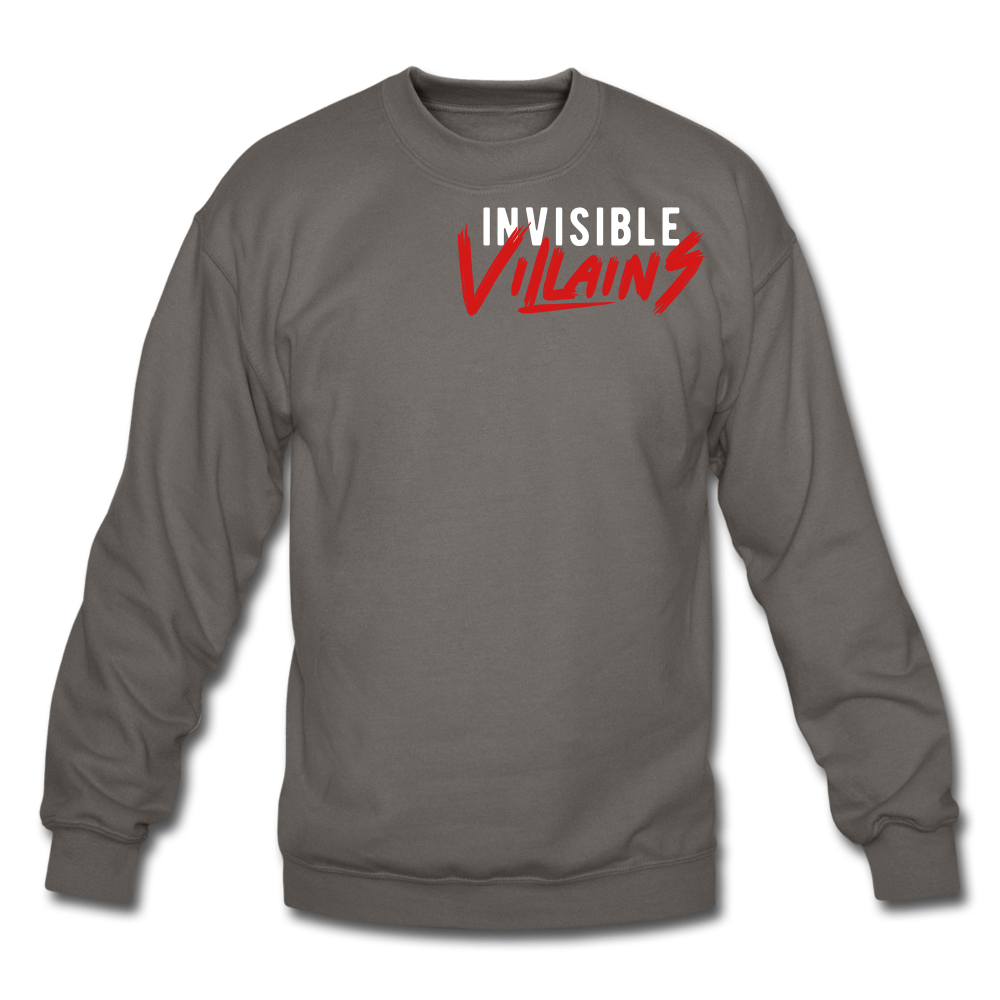 Invisible Villains Crewneck Sweatshirt - asphalt gray
