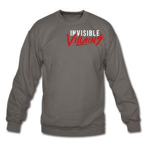 Invisible Villains Crewneck Sweatshirt - asphalt gray
