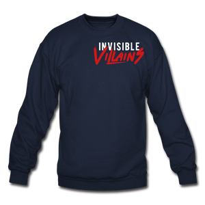 Invisible Villains Crewneck Sweatshirt - navy