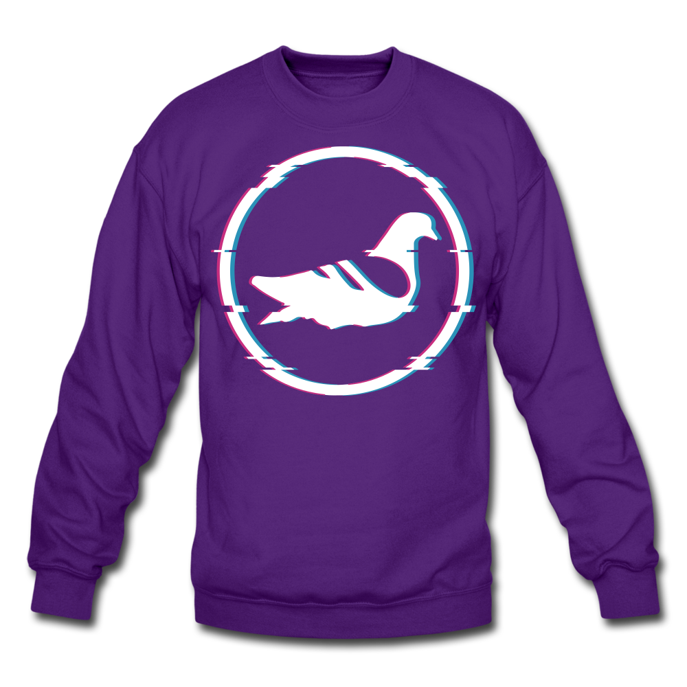 AK Glitch Crewneck Sweatshirt - purple