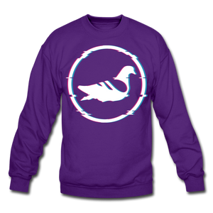 AK Glitch Crewneck Sweatshirt - purple