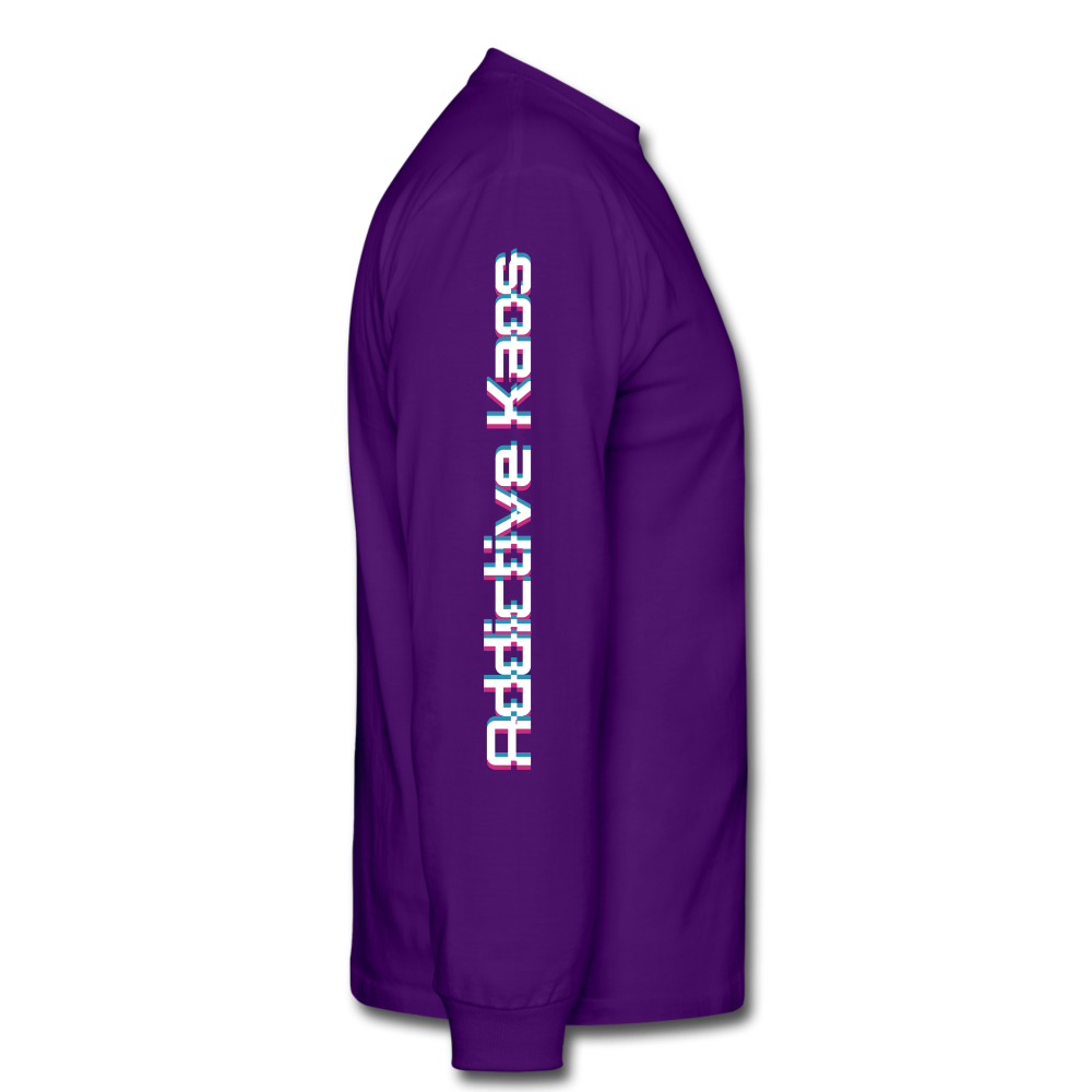 AK Glitch Long Sleeve T-Shirt - purple