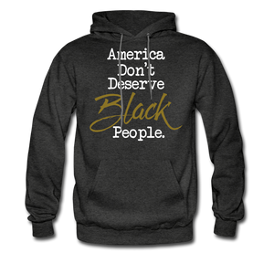 America Don't Hoodie - charcoal gray
