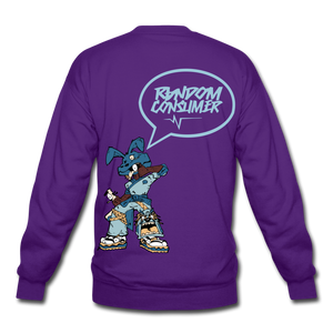 Rabid Rabit Crewneck Sweatshirt - purple