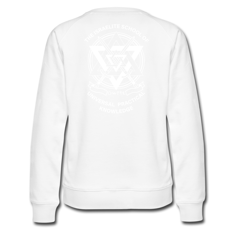 Raising Priests Women’s Premium Sweatshirt - white