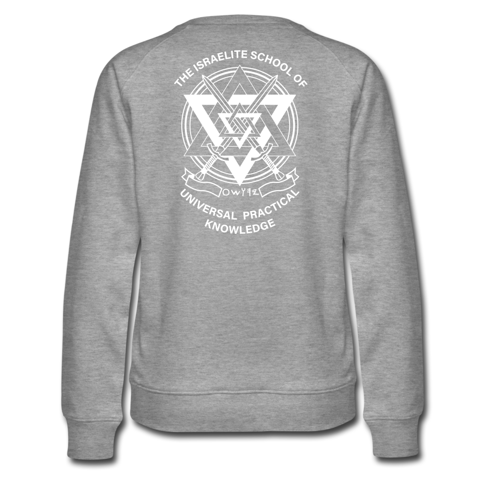 Raising Priests Women’s Premium Sweatshirt - heather gray