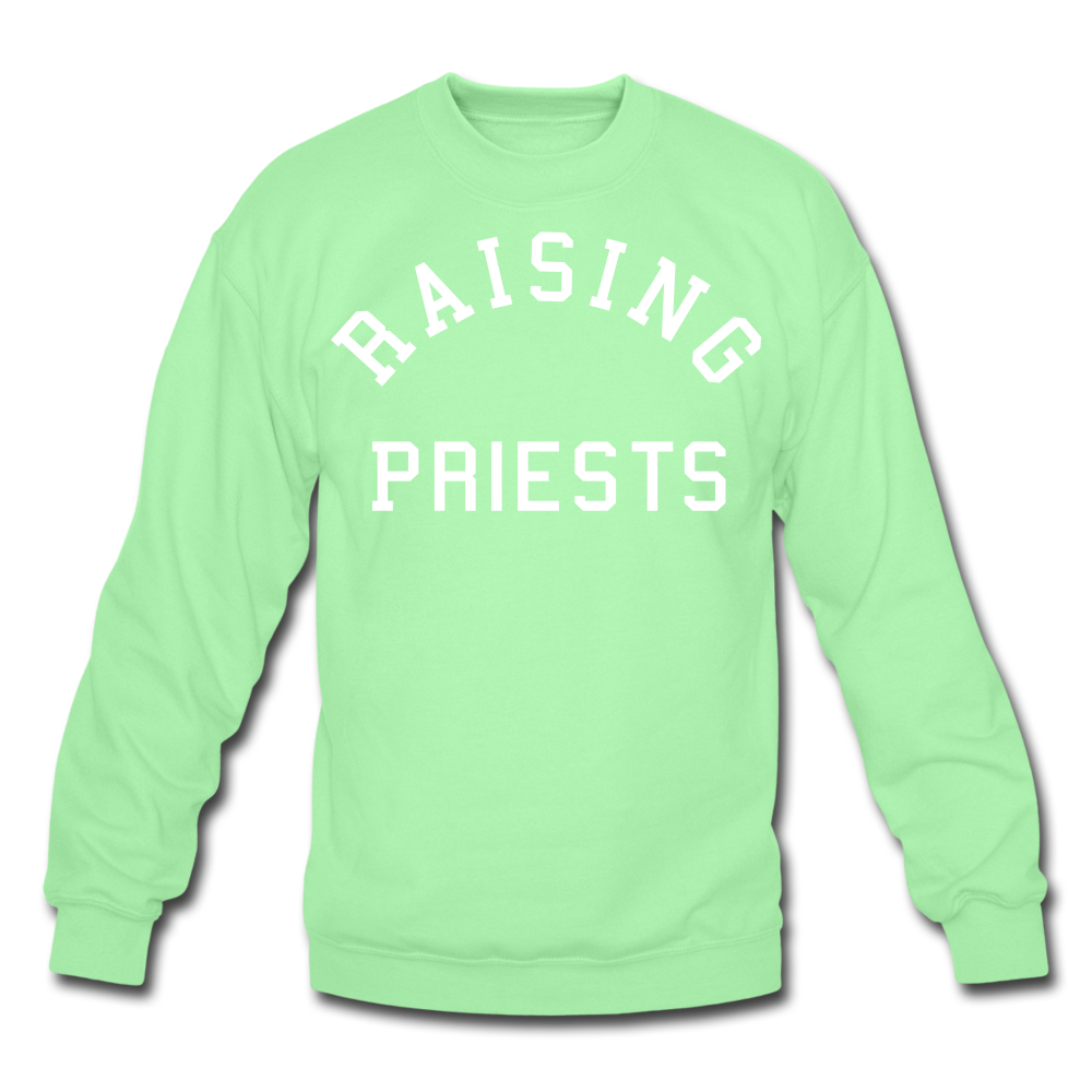 Raising Priests Crewneck Sweatshirt - lime