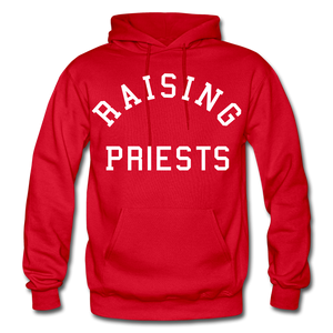 Raising Priests Heavy Blend Adult Hoodie - red