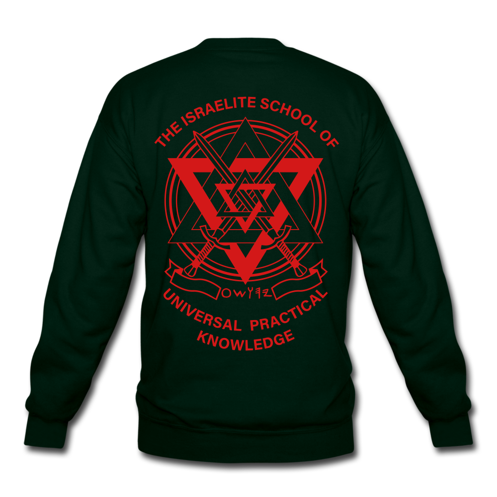 Hold The Torch Crewneck Sweatshirt - forest green