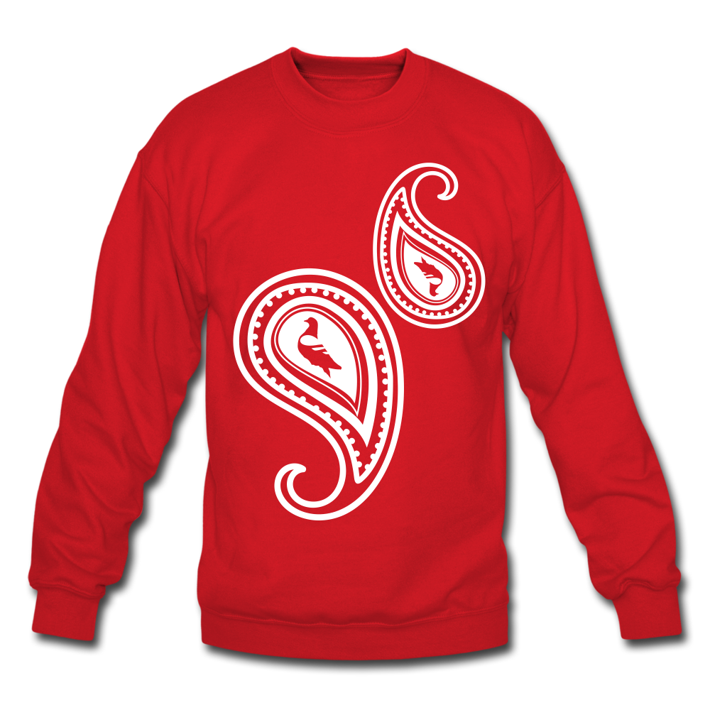 Paisley Crewneck Sweatshirt - red