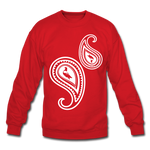 Paisley Crewneck Sweatshirt - red