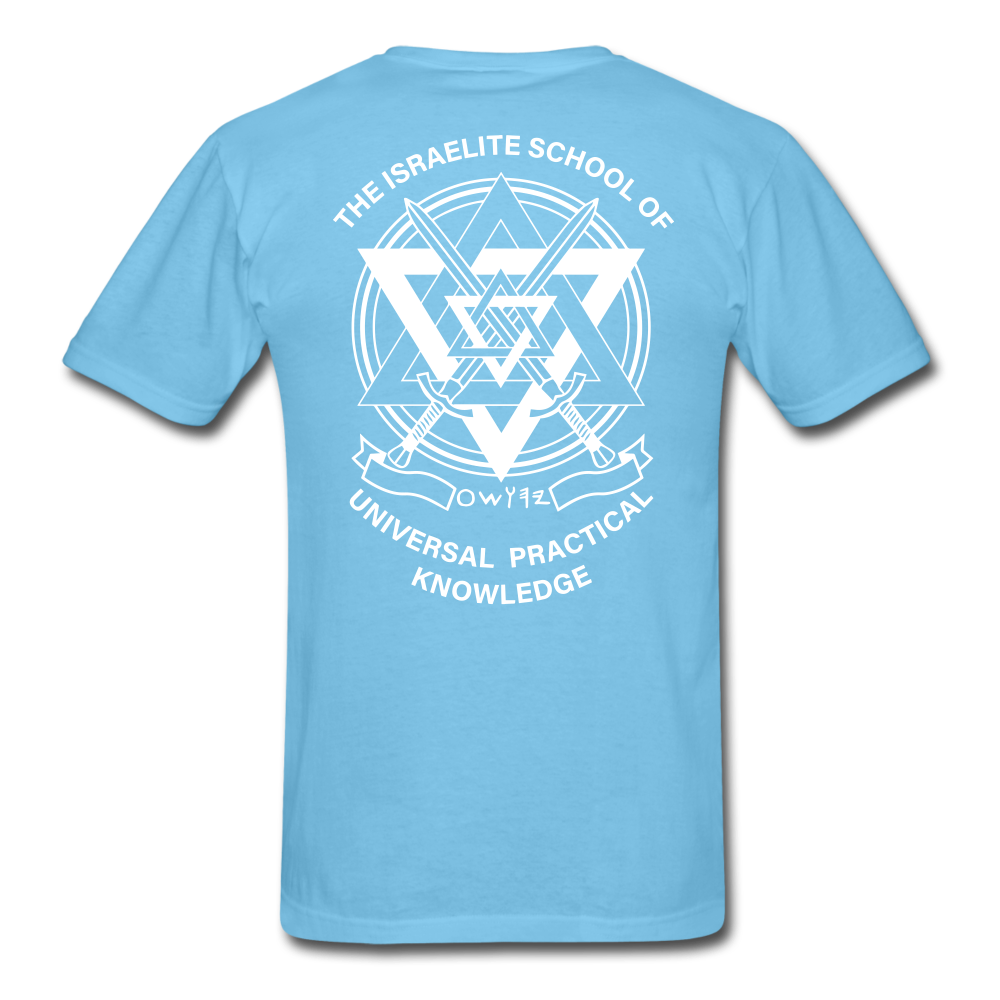 Hold The Scroll T-Shirt(Alt) - aquatic blue