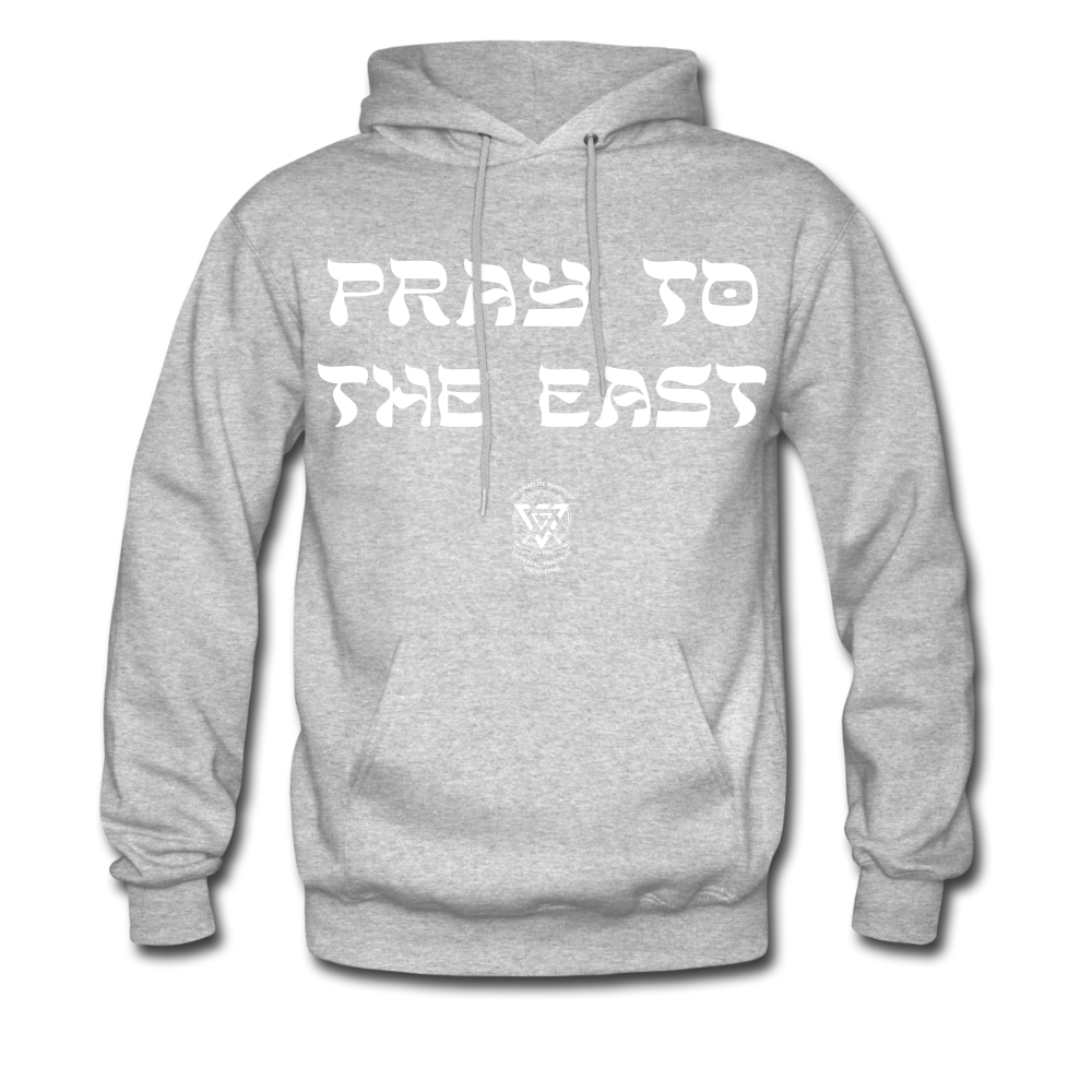 Pray to the east Hoodie - heather gray