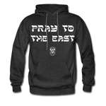 Pray to the east Hoodie - charcoal grey