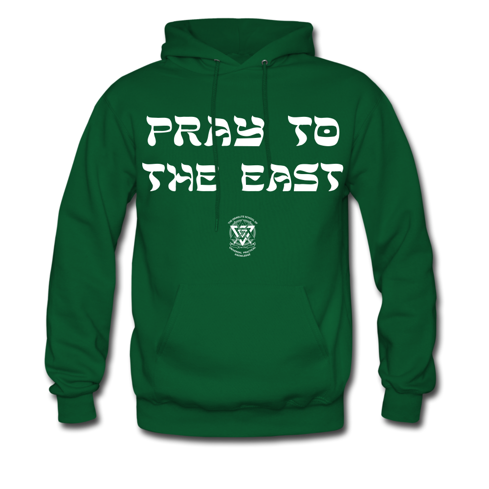 Pray to the east Hoodie - forest green