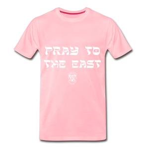 Pray to the East Premium T-Shirt - pink