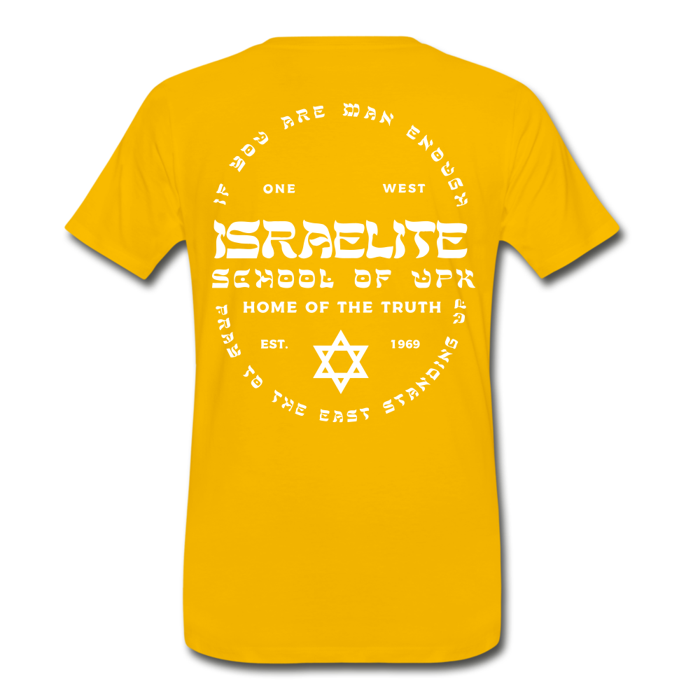 Pray to the East Premium T-Shirt - sun yellow