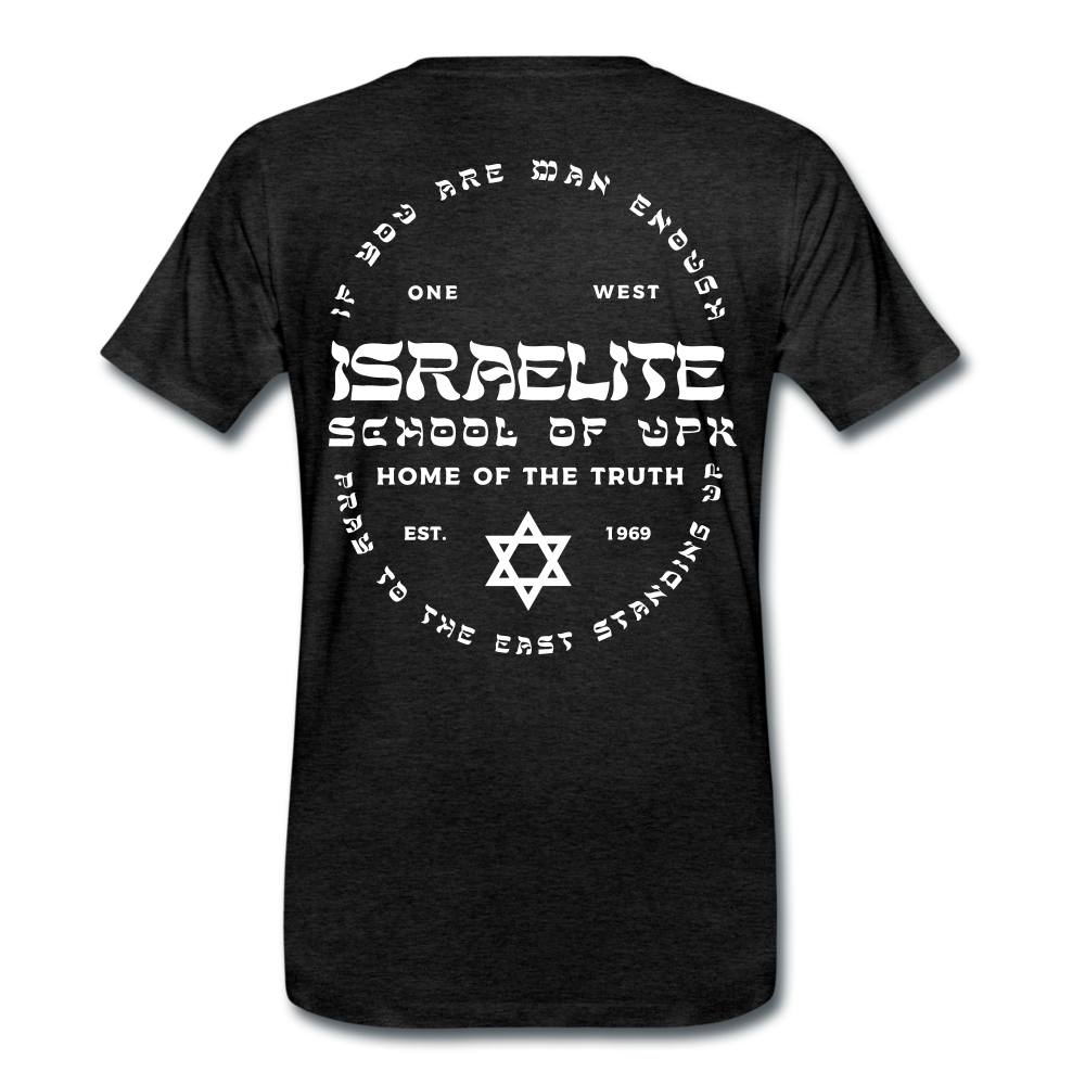 Pray to the East Premium T-Shirt - charcoal grey