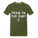 Pray to the East Premium T-Shirt - olive green