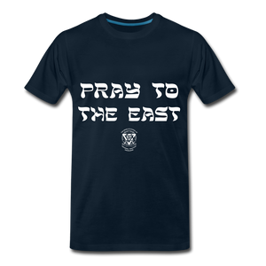 Pray to the East Premium T-Shirt - deep navy