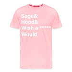 Sage and Hood Premium T-Shirt - pink