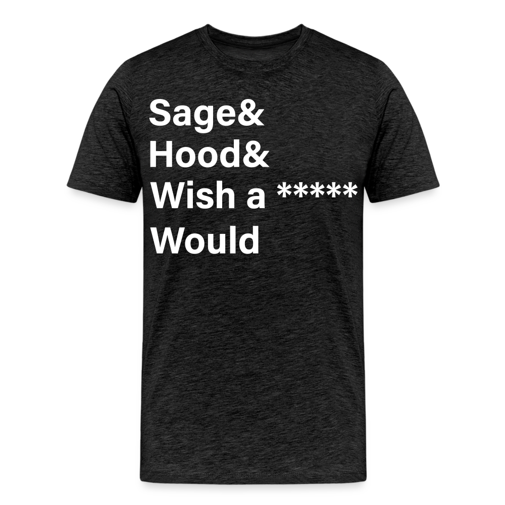 Sage and Hood Premium T-Shirt - charcoal grey