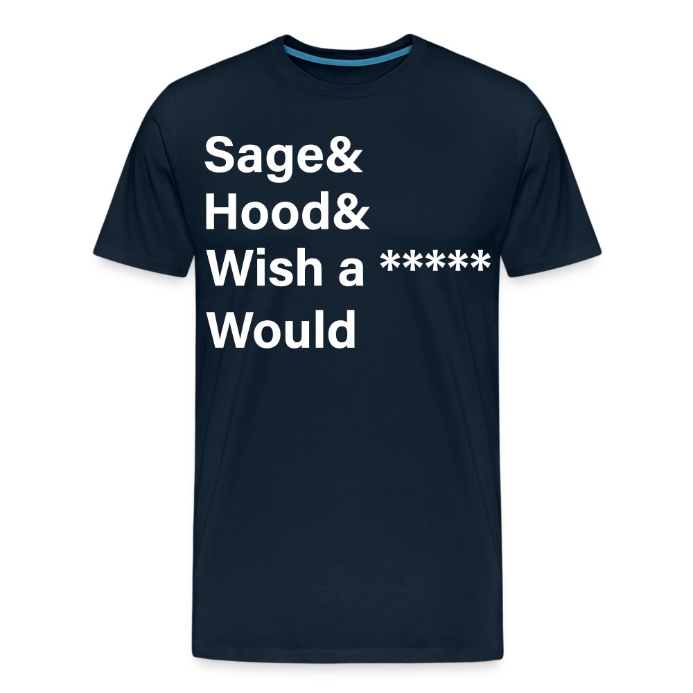 Sage and Hood Premium T-Shirt - deep navy