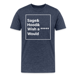Sage and Hood 2 Premium T-Shirt - heather blue