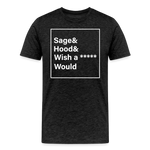 Sage and Hood 2 Premium T-Shirt - charcoal grey
