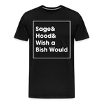 sage and Hood 3 Premium T-Shirt - black