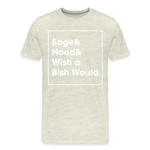 sage and Hood 3 Premium T-Shirt - heather oatmeal