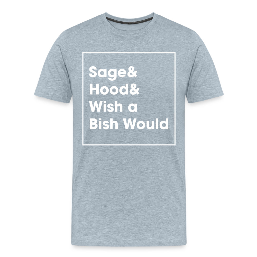 sage and Hood 3 Premium T-Shirt - heather ice blue