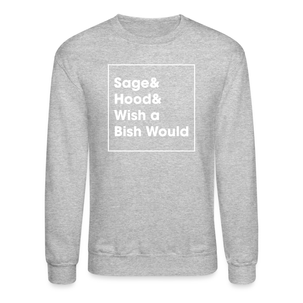 Sage And Hood Crewneck Sweatshirt - heather gray