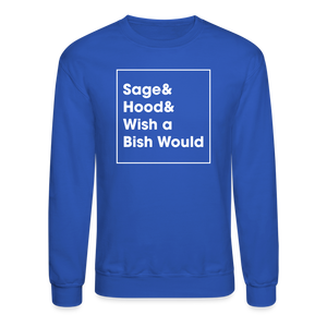 Sage And Hood Crewneck Sweatshirt - royal blue