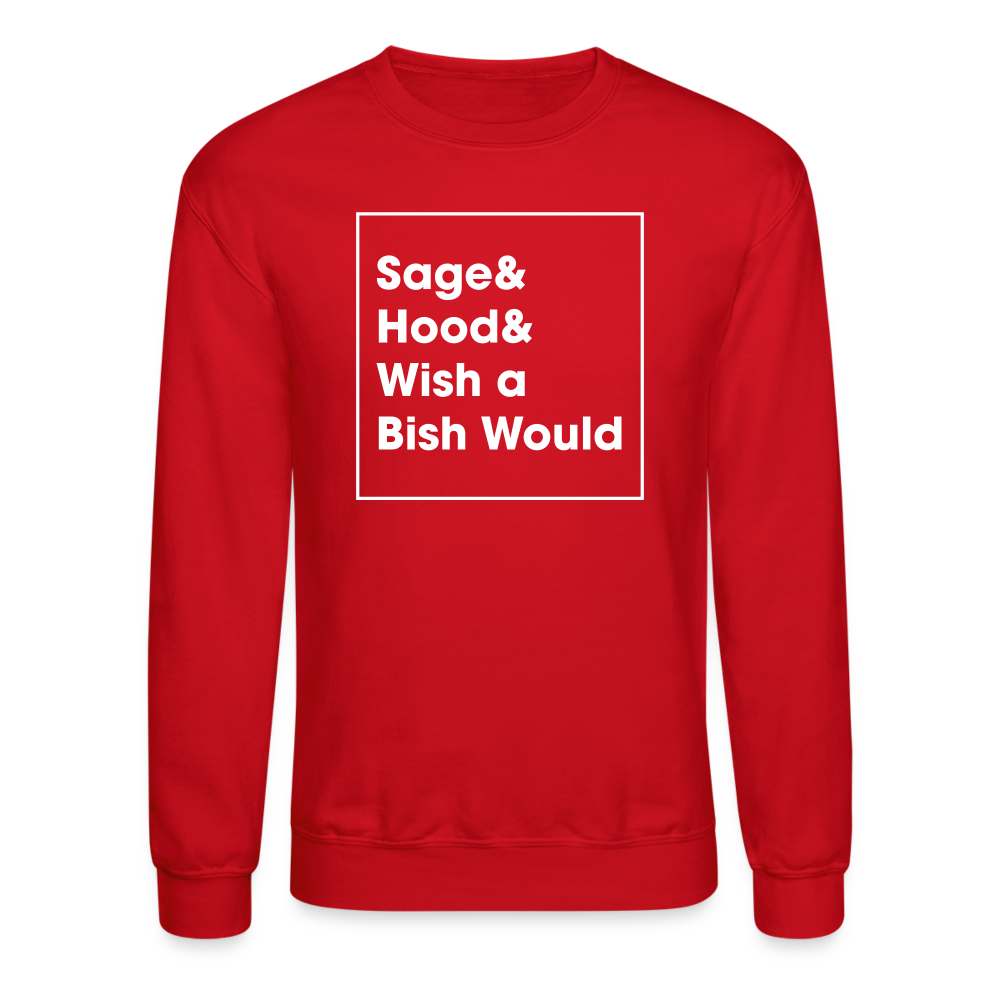 Sage And Hood Crewneck Sweatshirt - red