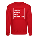 Sage And Hood Crewneck Sweatshirt - red