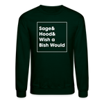Sage And Hood Crewneck Sweatshirt - forest green