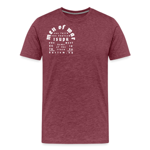 One Faith Premium T-Shirt - heather burgundy